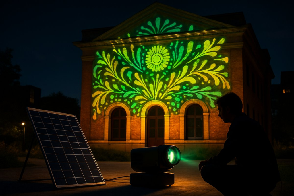 When the Sun Paints Shadows: Solar-Powered Projection Mapping ...